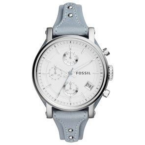 Correa de reloj Fossil ES3820 Cuero Gris 18mm